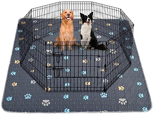 Aitmexcn 2 Stück Welpenunterlagen Waschbar，Super Saugfähige，121x121cm | Schnell saugfähig, Rutschfest, Auslaufsicher, Wiederverwendbar, Hundetrainingspads für Hunde, Katzen, Zuhause, Auto & Reisen