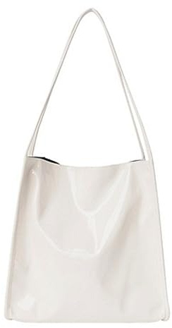 Weibliche Große Kapazität Damen Einkaufstasche Lackleder Frauen Schulter Taschen Casual Einfarbig Tote Handtaschen