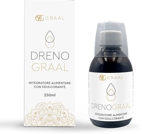 Dreno Graal Diuretico Drenante Forte - Azione Detox Depurativa Per Tutto l'anno. Drenante Naturale contro Ritenzione Idrica.
