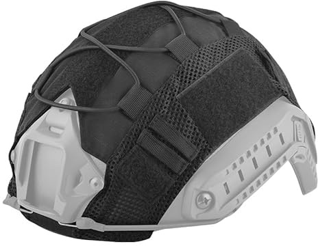 ATAIRSOFT Tactical Helmet Cover 500D Nylon Helmet Cloth for BJ/PJ/MH Airsoft Paintball Fast Bump Helmet in Size M/L/XL - Without Helmet