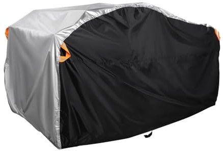 Motorcycle Cover Quad Bike ATV Moto Bike Cover Waterproof Rain Motorcycle Vehicle Scooter Kart Motorbike Covers Reflective Strip(3XL-256 * 110 * 120cm)