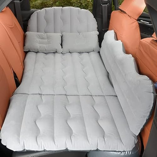 Auto Matratze Kombi für Civic VI Hatchback (EJ, EK) 1995/10-2001/02, Aufblasbare Matratze Auto 135 x 80 cm Luftbett für Reisen Camping Outdoor Aktivitäten,Gre-y