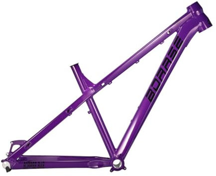 BSFHQS Dirt Jump Mountainbike Rahmen 26er 27.5er 15/17'' DH/AM Aluminium-Legierung Hardtail-Rahmen QR 135mm Scheibenbremse Rahmen BSA BB73mm(Purple,26 * 15)