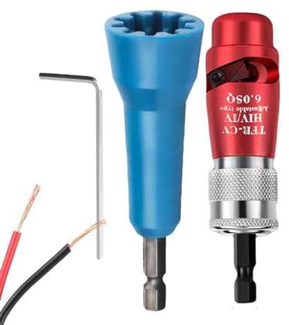 Drill Bit Wire Stripper - Electrical Wire Stripping Tool | Ergonomic Twisting & Stripping Tool | Portable Quick Stripping for Electricians | Professional Electrician Tool Set