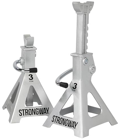 Strongway Aluminum Jack Stands, 3000-Lb. Capacity, Pair
