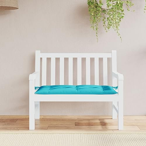 Rantry Gartenbank-Auflage Bankauflage Bankkissen Polsterauflage Gartenbankauflage Sitzkissen Sitzauflage Bankpolster Sitzbank Auflage Türkis 100x50x7 cm Oxford-Gewebe