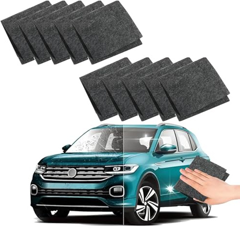 10 Pezzi Panno Nano per Graffi Auto,Rimuovi Graffi Auto,Nano Sparkle, riparazione della vernice, elimina graffi, vortici, macchie d'acqua e sporco superficiale, riutilizzabile