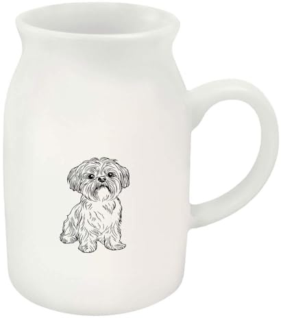 Azeeda 300ml 'Shih Tzu Dog Sitting' Ceramic Milk Jug (MJ00017844)