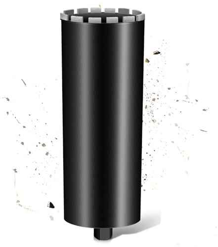 L460mm Diamantbohrkrone | 1 ¼ UNC Aufnahme | ⌀150mm mit Turbo für Kernbohrgeräte | 2200U/min Kernbohrkrone Kernbohrer Nassbohrkrone Trockenbohrkrone für Beton Mauerwerk Stein Granit Stahlbeton