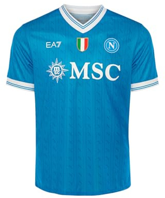 SSC NAPOLI Maglia Replica Home 2025/2026, EA7 Prodotto Ufficiale, Taglia S