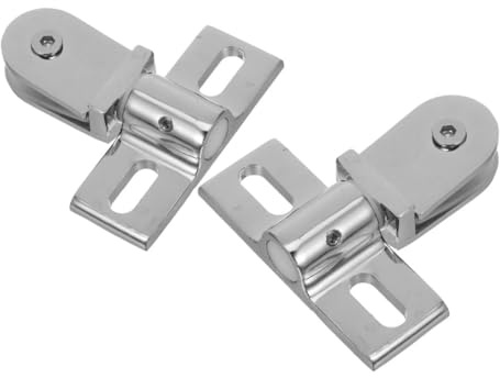 HOMSFOU Charnière Pivotante Porte Verre Salle de Bain Ouverture Bidirectionnelle Alliage Zinc Renforcé Support Robuste pour Porte de Accessoires Inclus Fixation Stable et Sécurisée