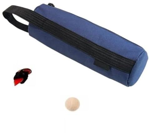 Journdream Sac pour 3 boules de jeu de boules, sac pour boule de boccia avec anneau de marquage et balle de cible, pour 3 boules de 72-74 mm, matériau nylon Oxford