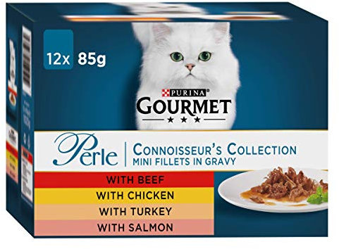 GOURMET Perle Connoisseurs Cat Food Mixed 12 x 85g