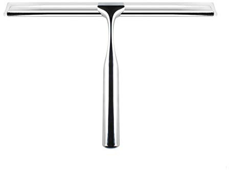 Stainless Steel Window Squeegees Shower Wiper with Suction Hook Bathroom Mirror Wiper Window Glass Cleaning