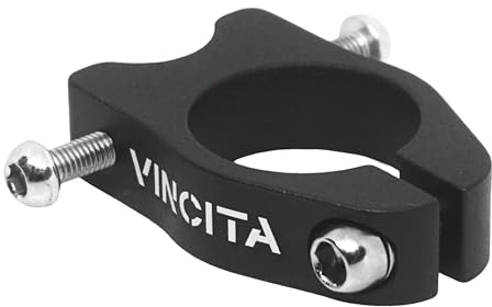 Vincita Collier de serrage de tige de selle à montage en rack - Convient aux tiges de selle de diamètre 31,8 mm (tube de tige de selle 34,9 mm) - Léger - Montagne, route, vélo pliant.
