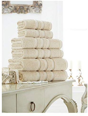 Lions Bath Sheets Towels - Zero Twist Hand Towel Soft Water Absorbent Egyptian Cotton (Natural, Bath Towels (2x))