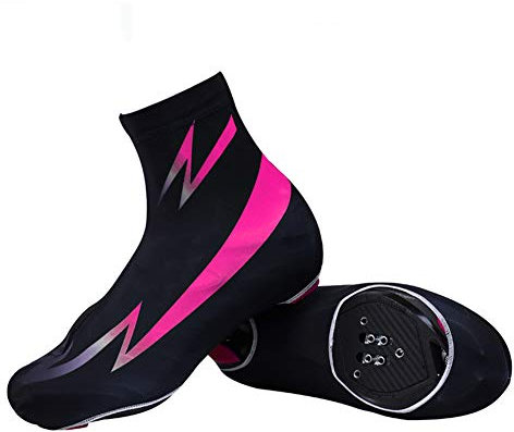 RadsportüBerschuhe Winter, FahrradschuhüBerzüGe, KäLtesichere Herren-FahrradschuhüBerzüGe üBerschuhe Rennrad Mountainbike FahrradzubehöR,Rosa,L