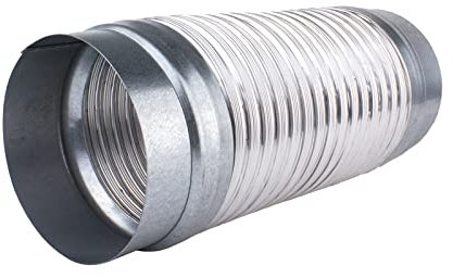 Aluflexrohr Aluflexschlauch mit Verbinder Lüftungsschlauch Flexrohr Ø 160 mm 1,0 m