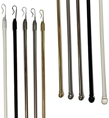 GLOBALCORPORATION Frusta Frustino Asta Bastone per Tende in Ferro Diametro 11 mm di Lunghezza 125 cm Ideale per Aiutare Lo Scorrimento della Tenda bastone (ORO)