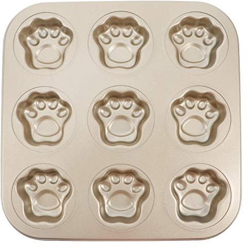 Luxshiny Cat Claw Biscuit Mold 10.43X10.43X1.10In Non-Stick Baking Mould for Cookies Chocolates Pastries Creative Cartoon Cookie Cutter for Home and Professional Use