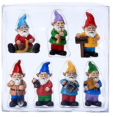 Statue d'elfe en résine, petite statue d'elfe en résine, mini nain de jardin décoration extérieure de la maison, artisanat en résine, cadeau pour enfants