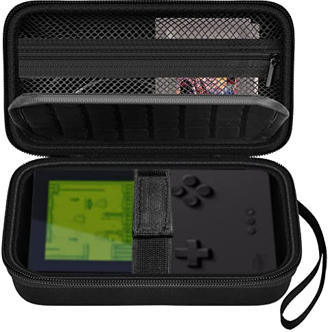 Againmore Étui Rigide Compatible avec Console de Jeu Portable analogique, Sac de Rangement pour Cartes de Jeux vidéo, câble de Charge et Accessoires (boîte Uniquement)
