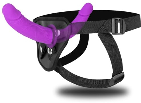 Strap On Dildo Womens Sex Toys - Double Ended Dildo Silicone Fantasy Long Dildos Hands Free Masturbators, Strap On Harness Big Anal Dildos Female Sex Toys Adult Toys for Women Lesbian