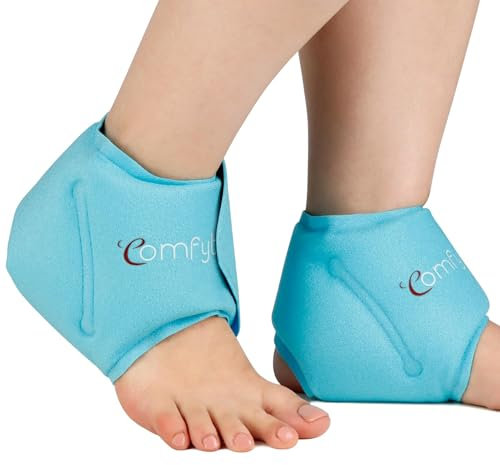 Comfytemp 2 Unità Tasca per Ghiaccio alla Caviglia Riutilizzabile, Tasca Fredda Piede per Lesioni, Tasca in Gel Caldo Freddo per Alleviare il Dolore, Lesioni ai Piedi, Gonfiore alla Caviglia