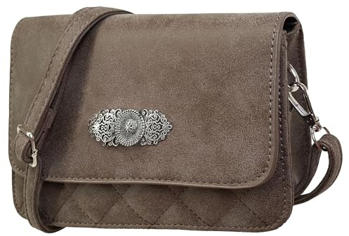 Moschen Bayern Trachtentasche Dirndltasche Damentasche Handtasche Umhängetasche Ledertasche - Reh Braun