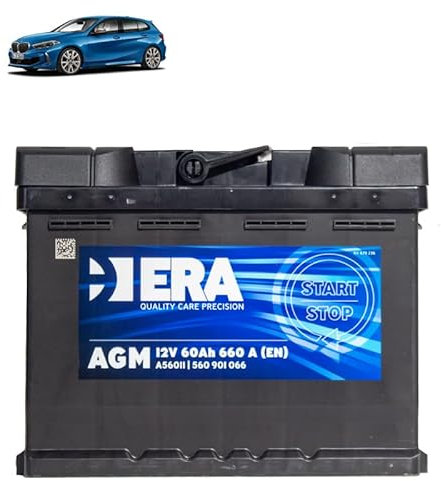 Batteria 60Ah A.G.M. per BMW Serie 1 F40 120i 128Ti benzina 2019+