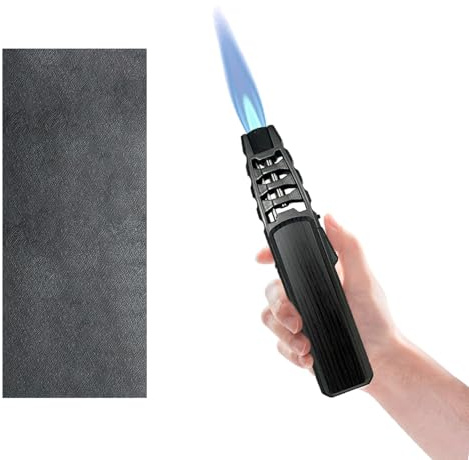 DriveNova Sturmfeuerzeug - 17cm Jetflamme Feuerzeug Gas Nachfüllbar, Jet Feuerzeug Winddicht Langes Stabfeuerzeug Gasfeuerzeug für Grill, Kerzen, Camping, Kamin. (Verkauft ohne Butangas)