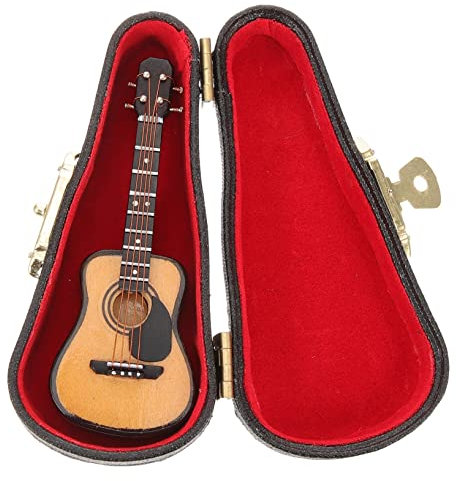 RORPOIR 1 Set modello di chitarra giocattoli musicali chitarra finta mini chitarra Souvenir chitarra giocattolo di apprendimento musicale per bambini giocattolo per chitarra di simulazione