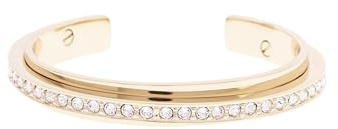 Karen Millen Crystal Diagonal Cuff Bracelet for Women
