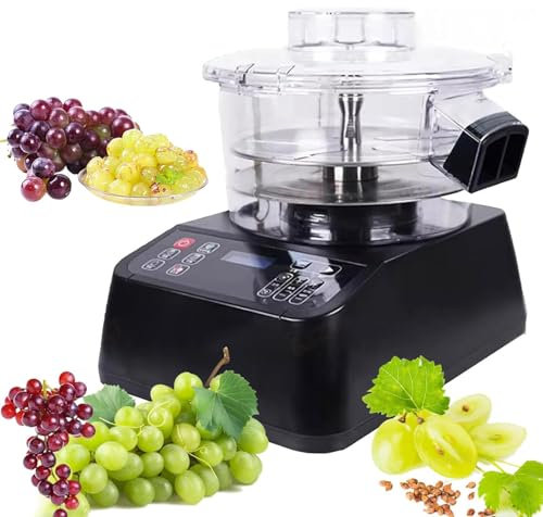 Peeler comerciales de Tomates Cherry, máquina de pelado de UVA eléctrica de 25 W, Cabezal de Corte de 5 Cuchillas, diámetro de la Cuchilla 207.6 mm, 6 velocidades Ajustables para fábrica