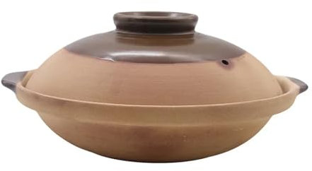 BOJHGO Cocotte Casseruole in Ceramica Pentola for zuppa Casseruola for Cottura Stufato di Argilla Pentole for stufato Pentola di Terracotta Pentole da Cucina Utensili da Cucina