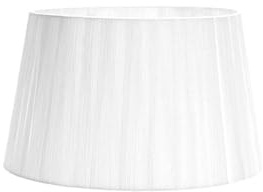 Pantalla - pantalla conica abierta, color blanca, dimensiones 30x22x17 cm, ideal para lámparas E27, diseño elegante y moderno
