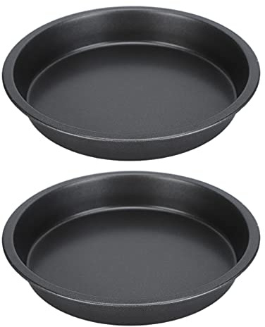 Cocoarm Molde para Pizza de Chicago, Acero de Carbono Antiadherente, Redondo, 23 cm, para Celebraciones y Cenas Familiares