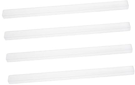 Didiseaon 4pcs Mini Mahjong Tile Racks U-shaped Acrylic Domino Tile Pushers Stable Support Travel Game Accessories
