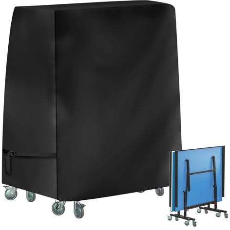 GBKDQQ Housse de protection pour table de tennis de table, 210D Oxford - Housse imperméable pour table de ping-pong, protection pour tennis de table, housse de protection pour tennis de table pour