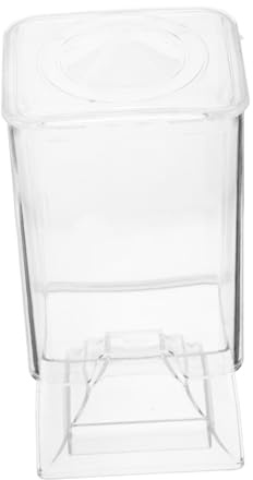 LIFKOME Transparenter Kosmetik Organizer mit Staubschutzboden Cotton Rounds Spender Platzsparende Aufbewahrungsbox für Nagellack Zubehör und Abschminkpads Eleganter Make up Entferner