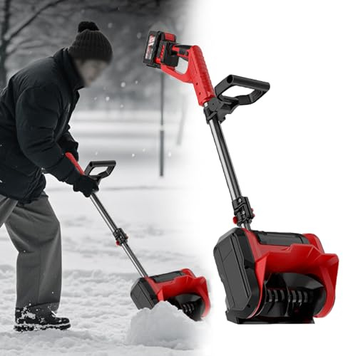 Pala Da Neve Senza Fili, Macchina Elettrica Per La Rimozione Della Neve A Batteria, Larghezza Di Pulizia Fino A 30 Cm, Impugnatura Regolabile A 180°, Per Vialetti E Patio,A