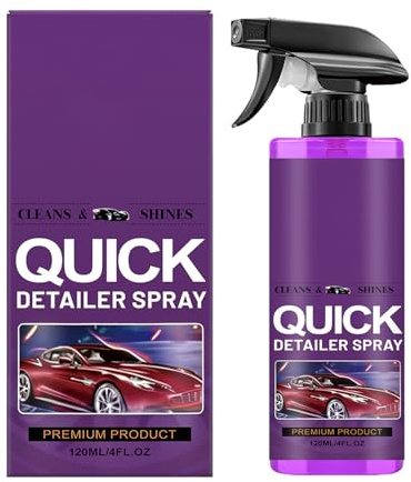 Spray dettagliante per veicoli | 120ml Rivestimento lucente a lunga durata - Pulitore spray per esterni auto e smacchiatore | per Esterni di Auto Veicolo Furgone Camper SUV Berlina Moto Rimozione Vern