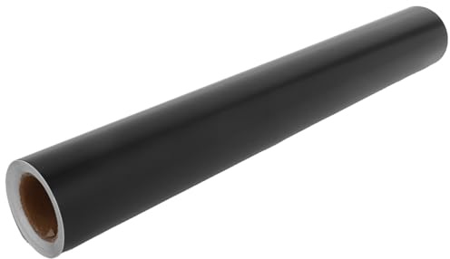 IMIKEYA Präzises selbstklebendes Laserschneidpapier Schwarz 0,305x3,05m zum Gravieren auf Metall und Glas ideal für DIY Festivaldekoration