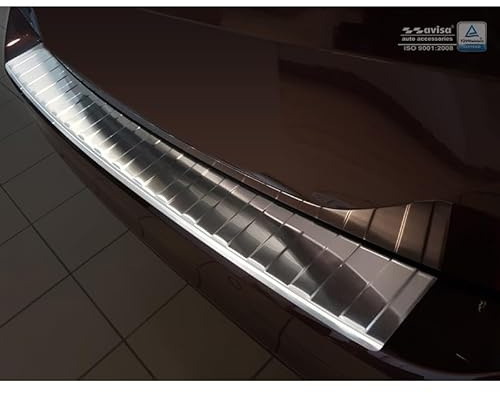 Avisa Edelstahl Heckstoßstangenschutz passgenau | kompatibel mit Volkswagen Passat 3G Variant 2014-2019 & 2019-2023 - Silber
