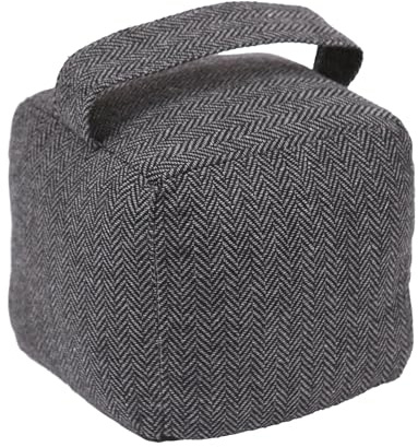 Nicola Spring Fischgrätenentürstopp - 16 X 16cm - Grau
