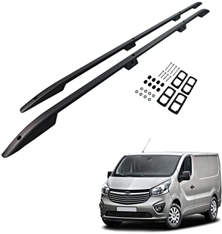 CHROMEMASTER | Dachreling Dachträger | Kompatibel mit Opel Vivaro 2014-2019 L1/SWB; Zur Befestigung der Dachgepäckträger, Dachboxen oder Dachfahrradträger | Robuste Konstruktion aus Aluminium