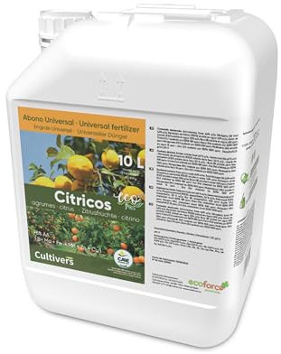CULTIVERS Engrais Organique pour Agrumes 10 L. Engrais Liquide Feuilles Plus Vertes et Augmente la Taille des Fruits.