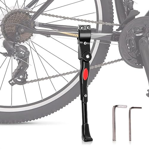 lohey Universal Fahrrad Ständer 20-28 Zoll Höhenverstellbarer und Universeller Seitenständer Langlebiger Rutschfester aus Aluminiumlegierung für Mountainbike/Rennrad/BMX