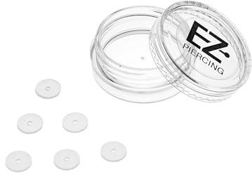 AWD Anti Wildfleisch Disc GRAPHITE 6er Pack Piercing Discs OPTIMAL gegen Wildfleisch Keloid und Entzündungen am Bauchnabelpiercing und am Zungenpiercing |