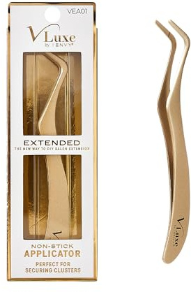 i•ENVY Extended Collection Non Stick Lash Applicator Mistake-Proof Artificial Lash Placement – Ergonomically Designed Handle to Easily Build Your Featherlight Synthetic Reusable Eyelash Clusters